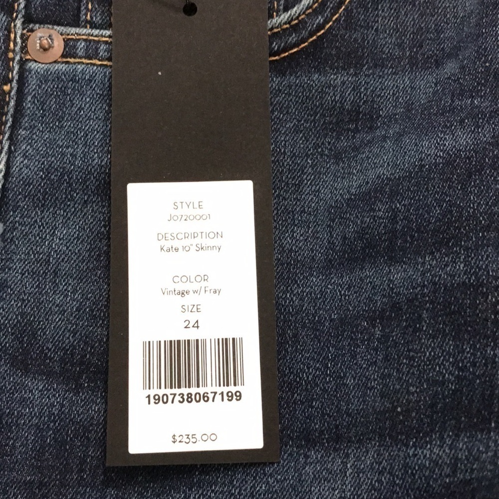 VERONICA BEARD Kate Skinny Fray Jeans Size 24 - Picture 9 of 11